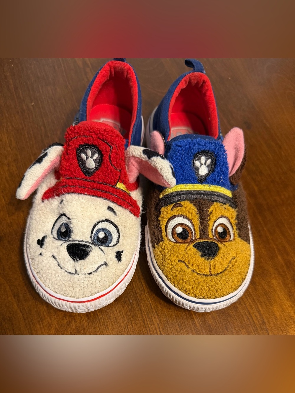 PAW Patrol Marshall & Chase Kids Slip On Shoes Size 10